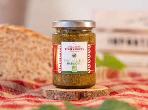 Domaine des Terres Rouges - Tartinable au Basilic BIO 120 g