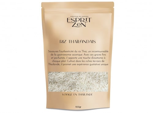 Esprit Zen - Riz long Thaïlandais - Sachet zip - 500g