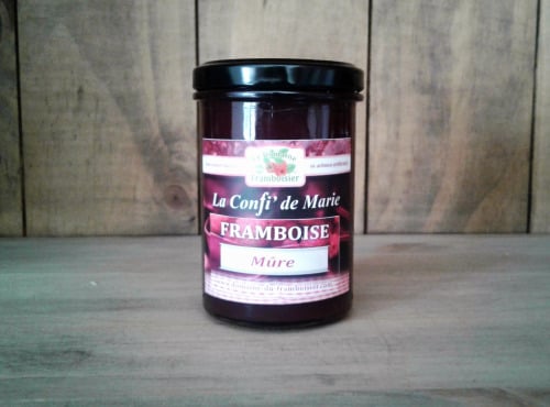 Le Domaine du Framboisier - Confiture allégée en sucre Framboise Mûre 250g