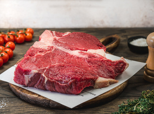 Maison BAYLE - Champions du Monde de boucherie 2016 - T-bone de bœuf Bête de Pays - Haute Loire - 1kg400