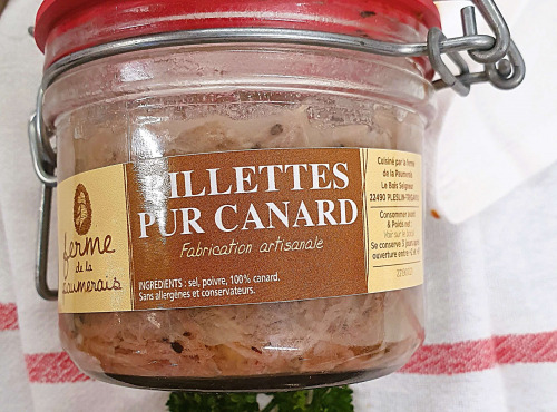 Ferme de la Paumerais - CONSERVE DE RILLETTES 100% CANARD (x1) - 180Gr