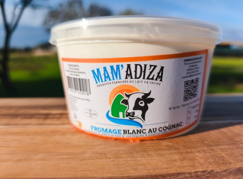Mam'Adiza - Fromage blanc sucré cognac 500g