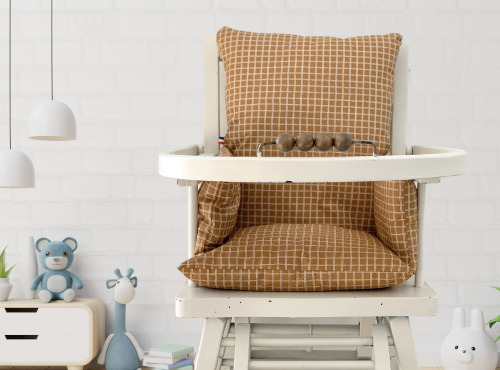 Timouny - Coussin de chaise haute Cassonade