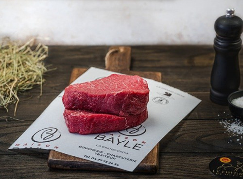 Maison BAYLE - Champions du Monde de boucherie 2016 - Pavés de Bœuf Fin Gras du Mézenc AOP - 3 x 500g