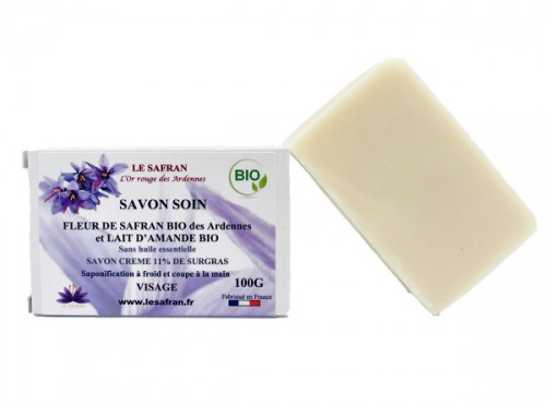 Le safran - l'or rouge des Ardennes - Savons Soin Visage Bio Fleurs de Safran et Lait d'amande