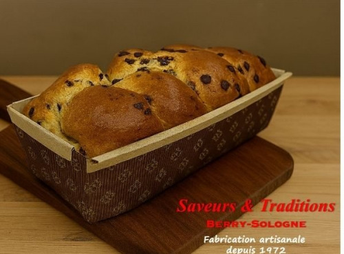 Saveurs & Traditions Berry-Sologne - Brioche aux pépites de chocolat surgelée x6