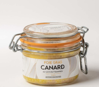 Les foies gras du Ried - Foie Gras de Canard au Gewurtraminer - Conserve 130g