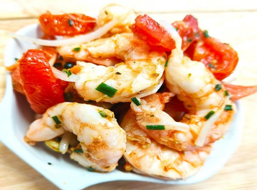 Traiteur Gourmet d'Alsace - Crevettes marinés à la tomates confites