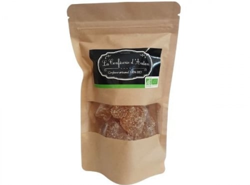 La confiserie d’antan 100% bio - Cubes de gingembres confits - sachet kraft 150 gr