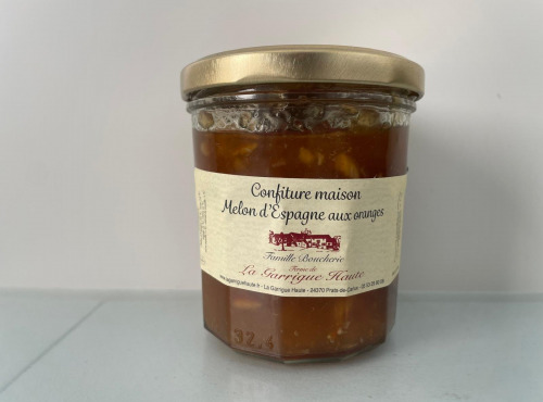 Ferme de la Garrigue Haute - Confiture maison melon d’Espagne orange 320g