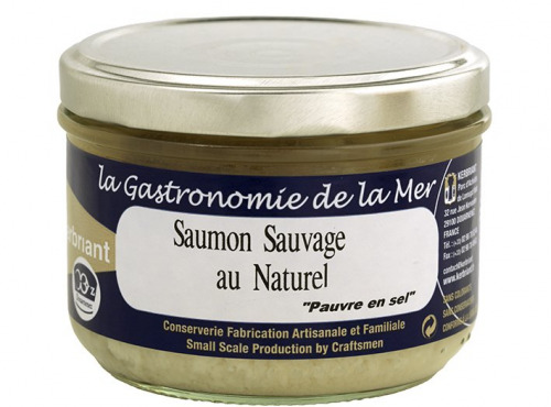 SARL Kerbriant ( Conserverie ) - Saumon sauvage d’Alaska au Naturel (Sans Sel Ajouté) – 180g