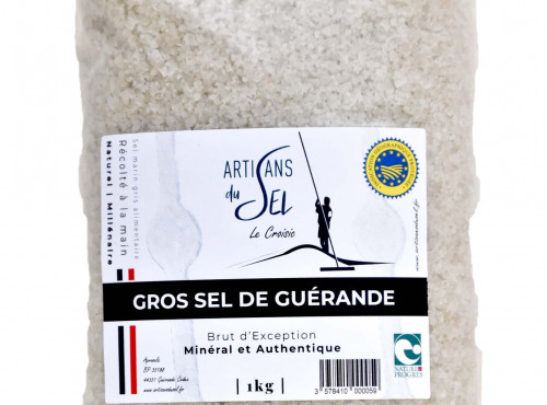 Artisans du Sel - Gros Sel de Guérande Gris – Brut d’Exception – 1kg | Artisans du Sel
