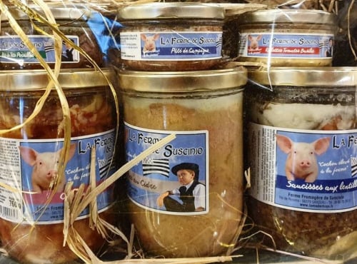 Tome de Rhuys - Ferme Fromagère de Suscinio - Assortiment de Conserves à Base de Porc Blanc de l'Ouest