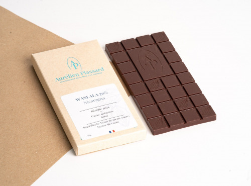 Aurélien Plassard Chocolatier - Tablette Waslala Nicaragua 70%