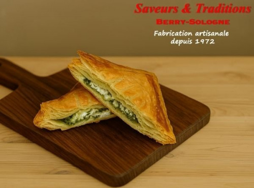Saveurs & Traditions Berry-Sologne - Feuilleté crottin épinard surgelé x4