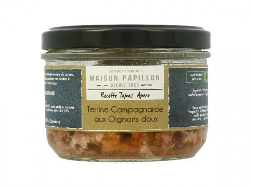 Maison PAPILLON - Artisan depuis 1955 - Terrine Campagnarde aux Oignons Doux 160g