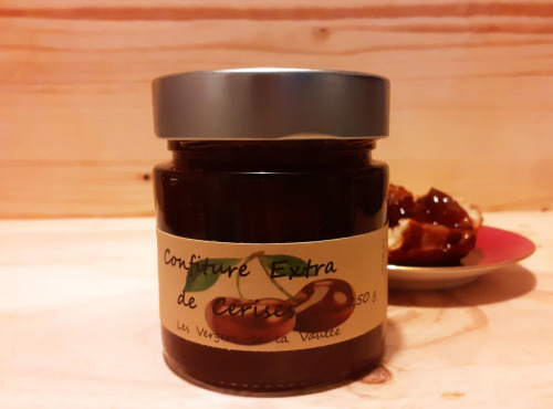 Les Vergers de la Vautée - Confiture Extra de Cerises 250g