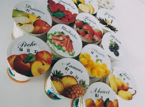 Ferme Joos - Yaourts fermiers Rhubarbe et mirabelle - lot de 6