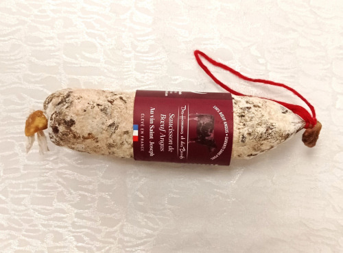 Des Hommes et des Boeufs - Saucisson Droit de Bœuf Angus au vin Saint Joseph - 200 g x 6