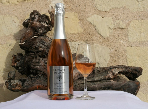Domaine de la Chopinière du Roy - Crémant de Loire Rosé Dry, Fines Bulles et Fruité AOP - 6x75 cl