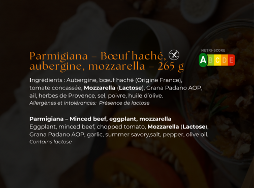 Les Bocaux du Bistrot - Parmigiana – Bœuf haché, aubergines, mozzarella