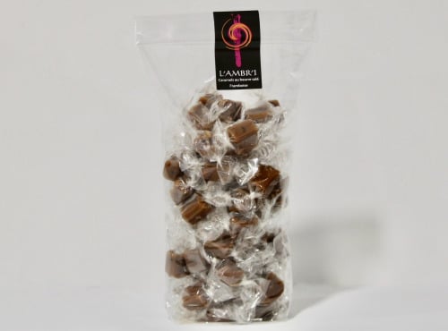 L'AMBR'1 Caramels et Gourmandises - Caramel A La Framboise - Sachet De 300g