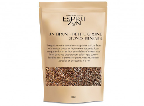 Esprit Zen - Lin brun - Sachet refermable de 100g
