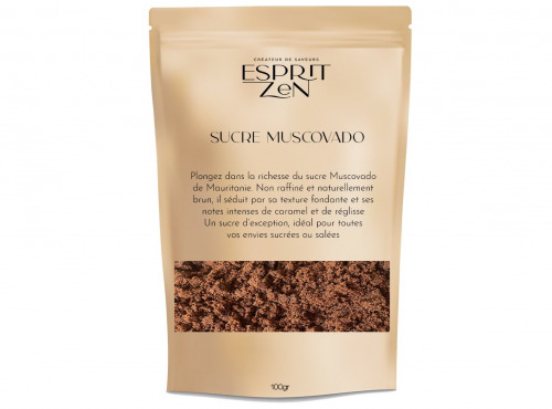 Esprit Zen - Sucre Muscovado - Sachet refermable de 100g