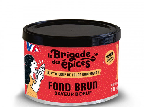 La Brigade des Epices - Fond Brun Végétal en poudre Saveur Bœuf (SANS VIANDE) - 100g