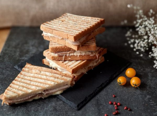 Les Viandes du Forez - Croque-monsieur jambon maison, fromage de qualité et pain local x4