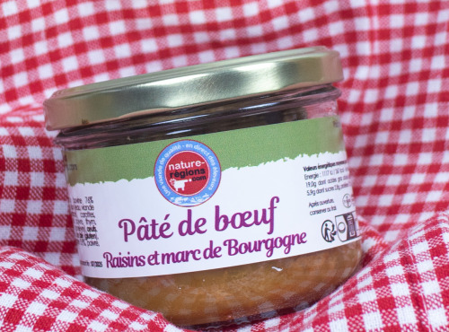 Nature et Régions - Pâté de Boeuf Charolais aux raisins et marc de Bourgogne