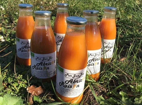 Délit de Gourmandise - Pur jus d'abricots et de raisins blanc Bio - 12x75cl