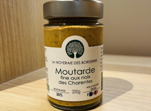 La Noyeraie des Borderies - Moutarde fine aux Noix 100% origine France 🇫🇷   200g