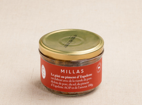 Maison Millas - Terrine De Pâté Au Piment D'espelette Aop - 180g