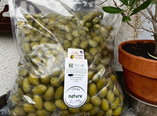 Les amandes et olives du Mont Bouquet - Olives nature fraîches 1Kg