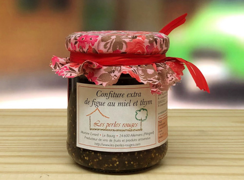 Les Perles Rouges - Confiture Extra De Figues Miel Et Thym