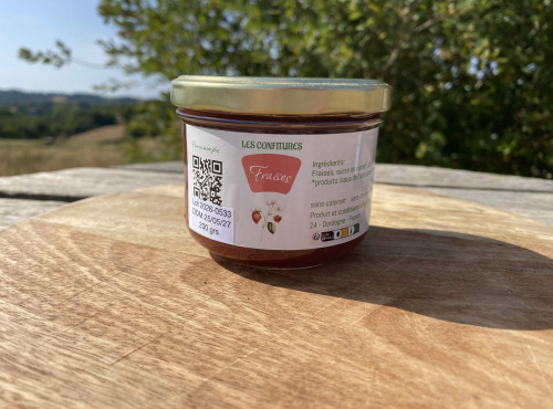 Ferme Sinsac - confiture de fraises du Périgord 250 grs