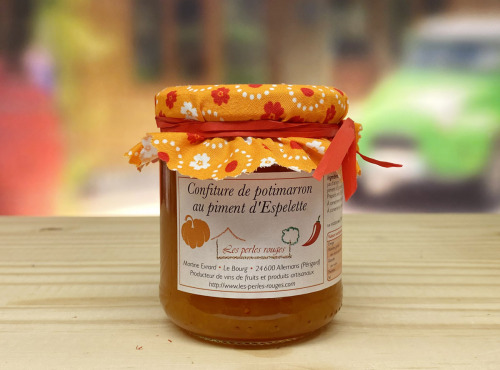 Les Perles Rouges - Confiture Extra De Potimarron Au Piment D'espelette