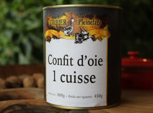 Ferme de Pleinefage - Confit d'oie (1 cuisse) - Boîte de 450g