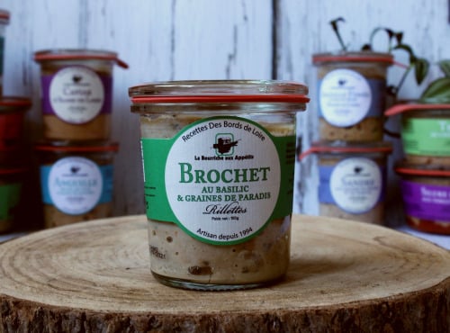 La Bourriche aux Appétits - Rillettes de brochet basilic et graines de paradis 100g