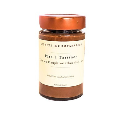 Secrets Incomparables - Pâte à Tartiner Noix du Dauphiné AOP Chocolat Lait 200g