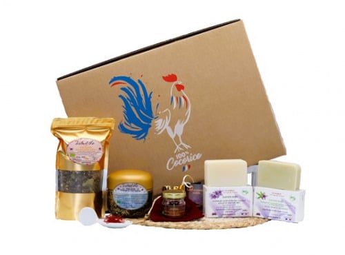 Le safran - l'or rouge des Ardennes - Coffret cadeau Douceurs de fleurs de safran et thés safranés BIO