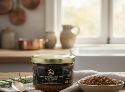 Esprit Foie Gras - Lentilles Verte Du Puy (aop) Au Jus Cuisiné 370g