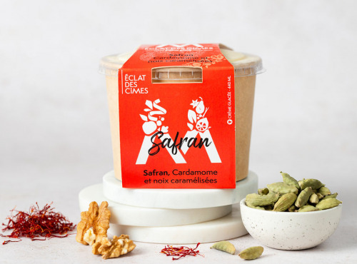 Eclat des cimes - Crème glacée Safran & Cardamome et Noix caramélisées 440 ml