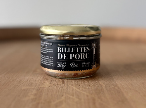 Saveurs Paysannes Charentaises - Lot de 10 Rillettes de porc BIO
