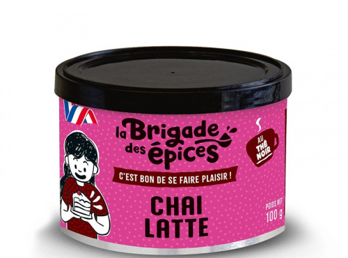 La Brigade des Epices - Préparation pour Chaï Latte au thé noir et épices - 100g
