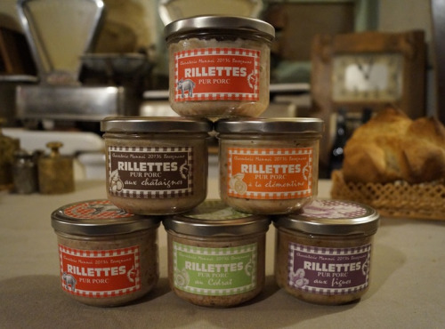 Charcuterie Mannei - Assortiment de 5 Rillettes Fermières au Porc Noir Nustrale