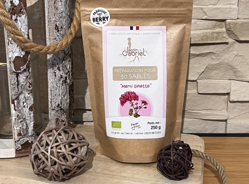 Le jardin de Gabriel - kit pour sablés au géranium rosât
