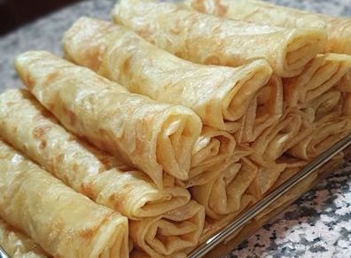 Graines Précieuses - Msemmens: crèpes à la semouline fourrées au miel et au beurre clarifiée