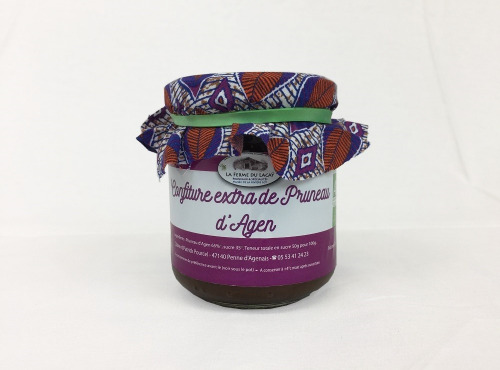 Ferme du Lacay - Confiture Extra de Pruneaux d'Agen Bio - 220g